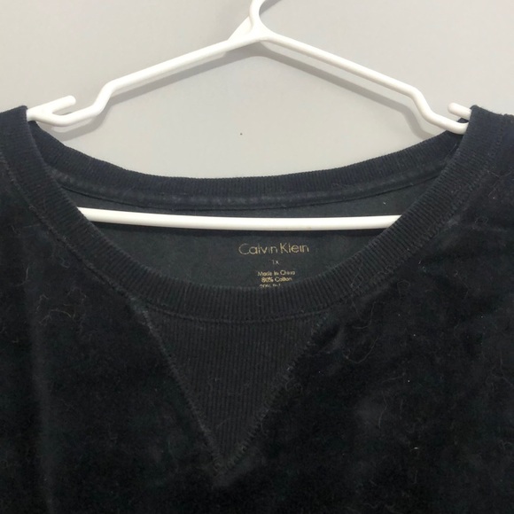 Black Velvet Calvin Klein Crewneck - Picture 3 of 4